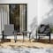 Flash Furniture Black 3-Piece Rocking Chair and Side Table Set FV-FSC-2315-BLK-GG - alternate 1